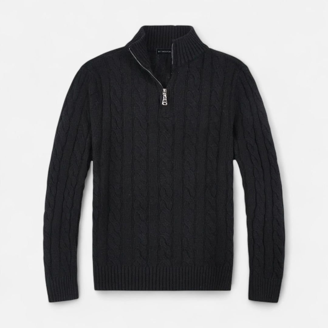 Sorata | Heren Half Zip Trui | Tijdloze Smart-Casual Stijl
