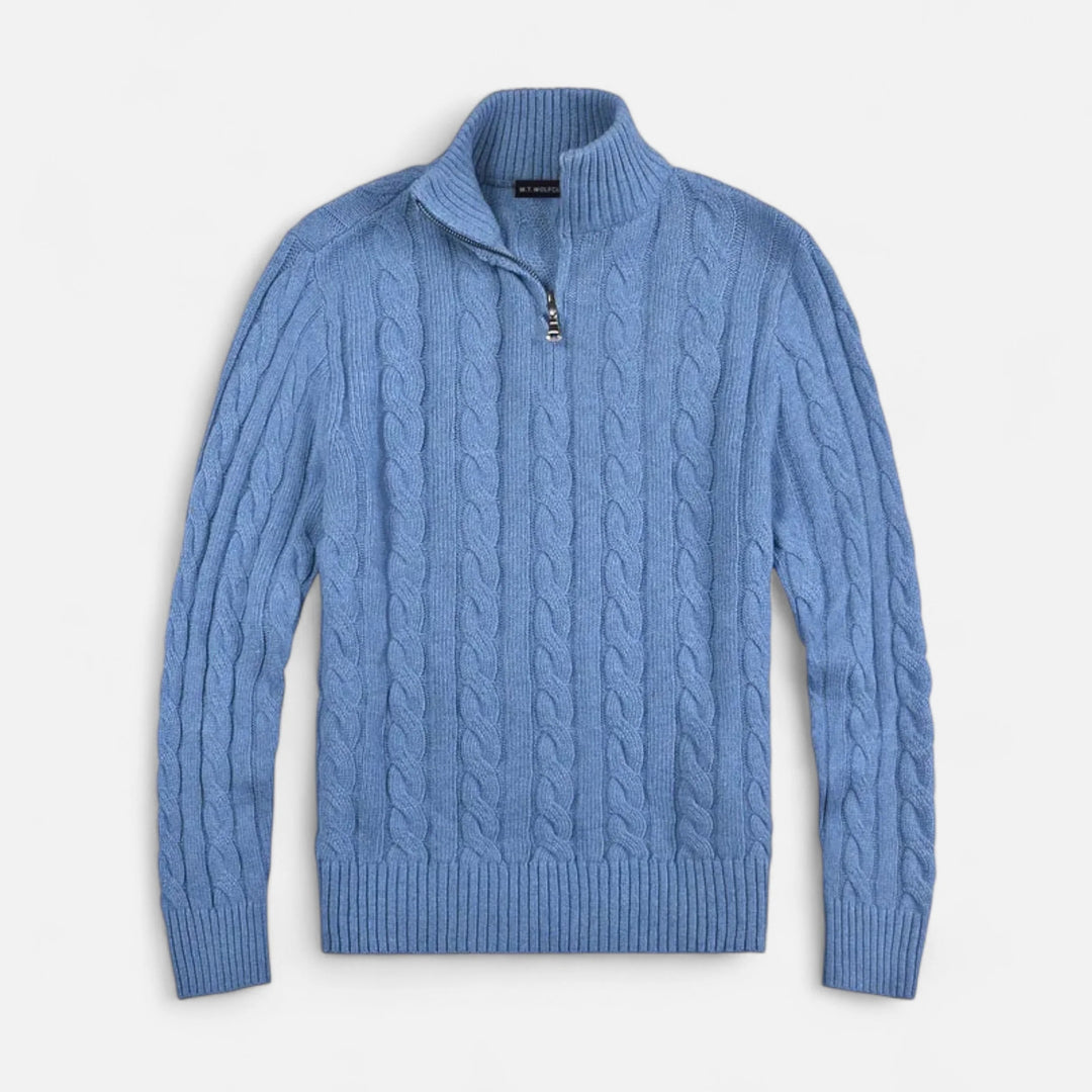 Sorata | Heren Half Zip Trui | Tijdloze Smart-Casual Stijl