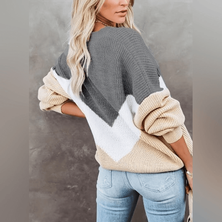 Iva | Modieuze Gebreide Trui | Dames Sweater | Jumper Vest - Sorata