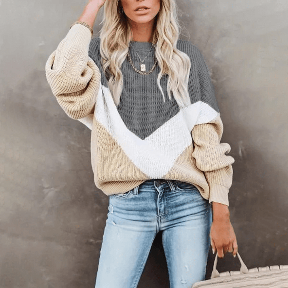 Iva | Modieuze Gebreide Trui | Dames Sweater | Jumper Vest - Sorata