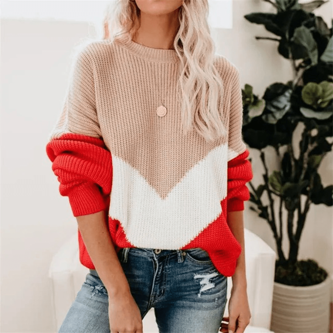 Iva | Modieuze Gebreide Trui | Dames Sweater | Jumper Vest - Sorata