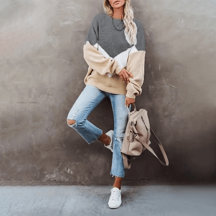 Iva | Modieuze Gebreide Trui | Dames Sweater | Jumper Vest - Sorata