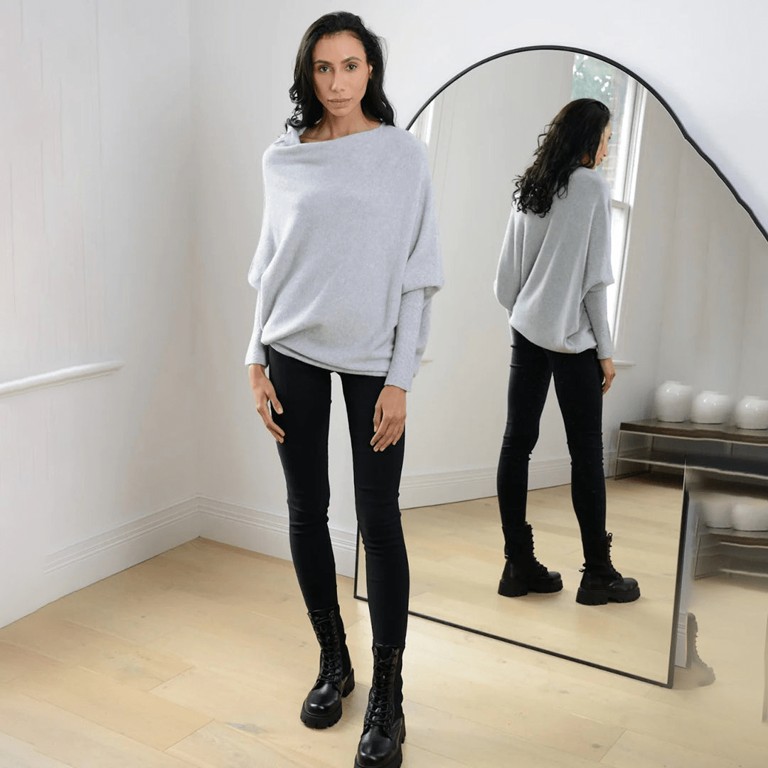 Iva | Veelzijdige Trui met Off the Shoulder | Dames Sweater | Jumper Vest - Sorata