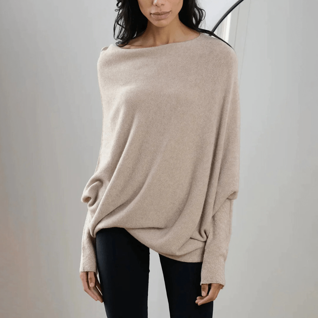 Iva | Veelzijdige Trui met Off the Shoulder | Dames Sweater | Jumper Vest - Sorata
