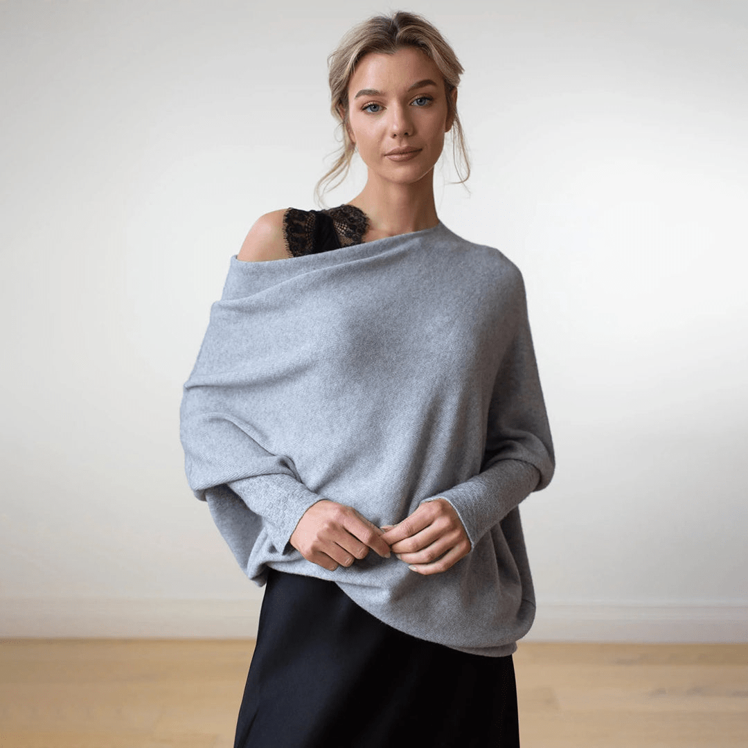 Iva | Veelzijdige Trui met Off the Shoulder | Dames Sweater | Jumper Vest - Sorata