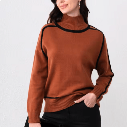 Janey - Dames Truien - Warme Trui Dames - Chique Coltrui - Elegant & Comfortabel - Sorata