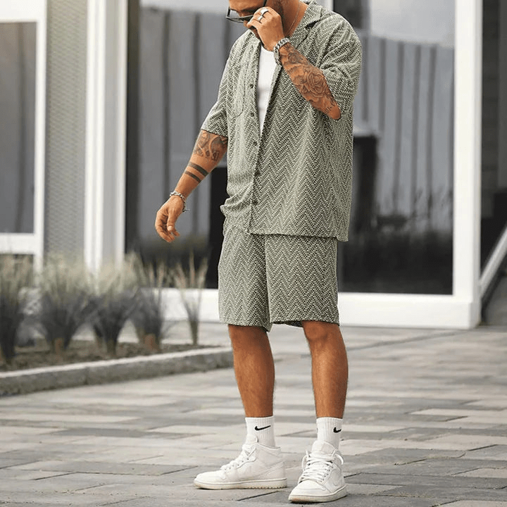 Jason | Luchtige Heren Zomerset | Trendy Heren Kledingset | Voor De Lente/Zomer - Sorata