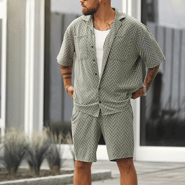 Jason | Luchtige Heren Zomerset | Trendy Heren Kledingset | Voor De Lente/Zomer - Sorata