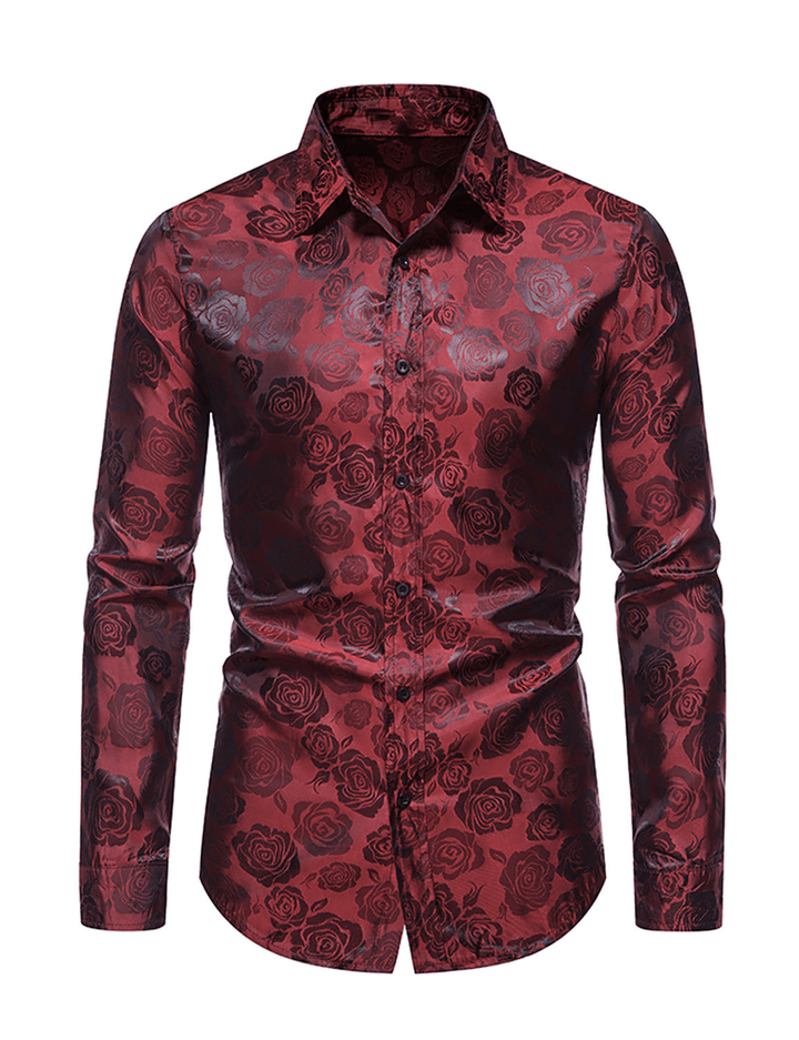 Jasper | Vintage Bloemenprint Overhemd | Heren Blouse - Sorata