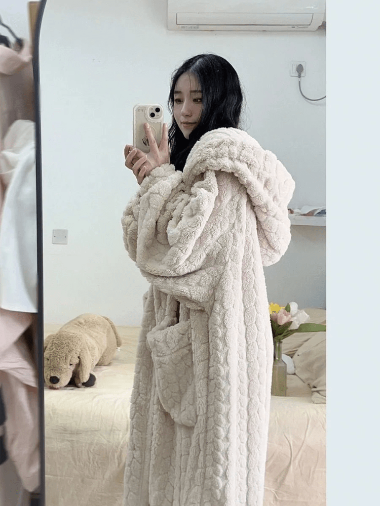Jaya | Zachte fleece badjas voor dames - Sorata