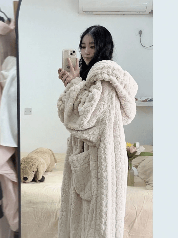Jaya | Zachte fleece badjas voor dames - Sorata