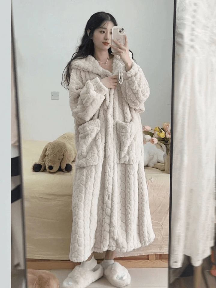Jaya | Zachte fleece badjas voor dames - Sorata