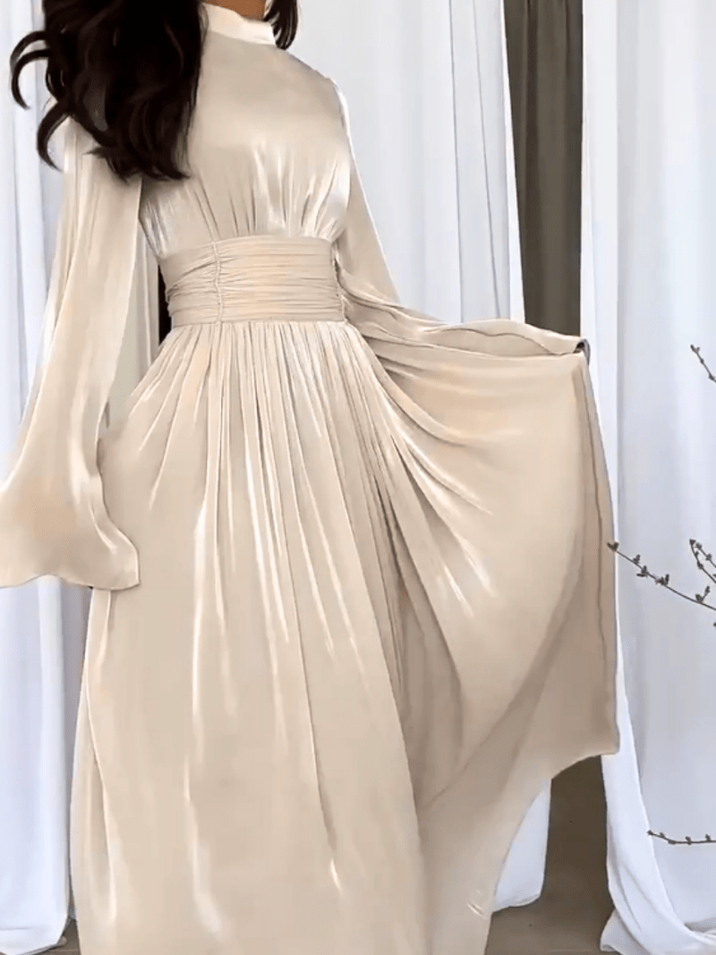 Jennifer | Dames Jurk | Trendy Maxi - Jurk met Strikceintuur | Elegant & Comfortabel - Sorata