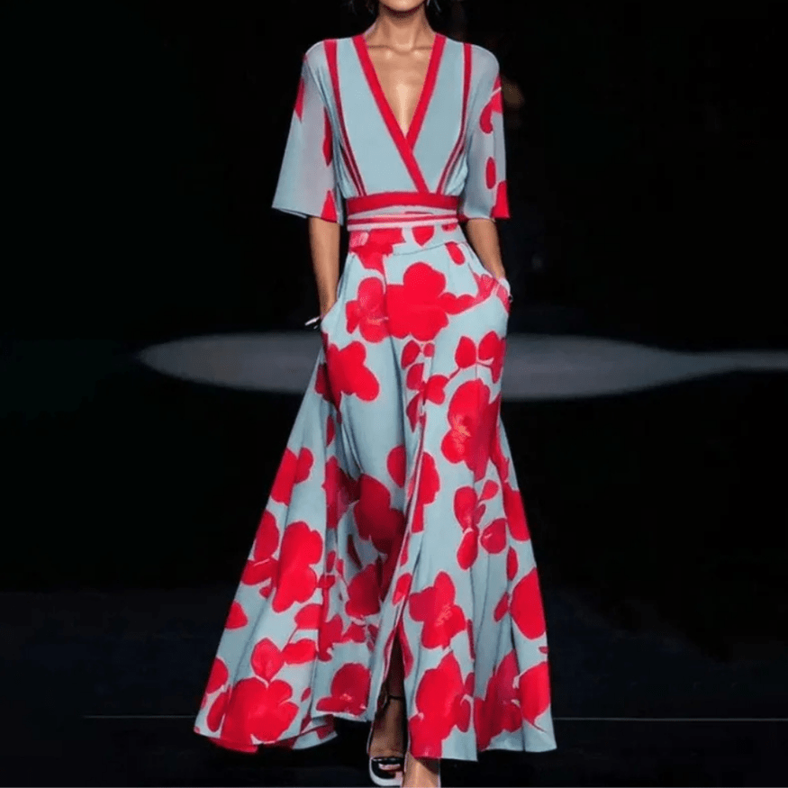 Jenny | Luxe Bloemenjurk | Dames Jurk - Sorata