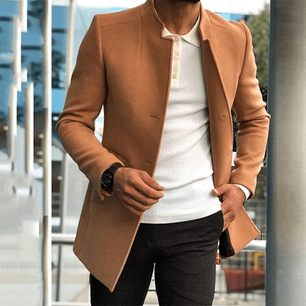 Joshua | Heren Jas | Trenchcoat Heren met Knopen | Nette Casual Jas - Sorata
