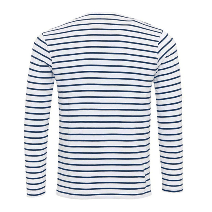 Joshua | Heren Shirt | Stijlvol En Comfortabel Gestreept Henley Shirt - Sorata