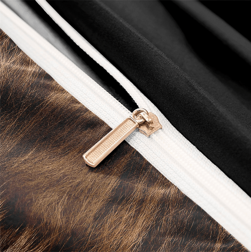 Jungle King Safari | Dekbedovertrek met Afrikaanse Leeuwprint | Trendy & Comfortabel - Sorata