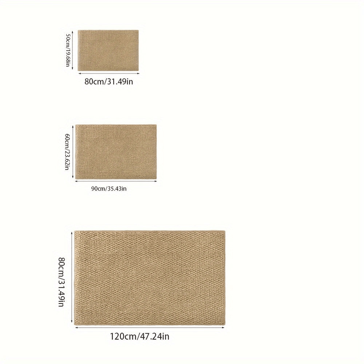 Jute - Achtige Deurmat | Zacht, Absorberend en Gemakkelijk Schoon te Maken - Sorata