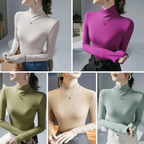 Karen - Dames Truien - Coltrui Dames - Met Schroefdraad - Damesmode - Casual Outfit - Sorata