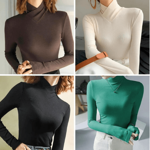 Karen - Dames Truien - Coltrui Dames - Met Schroefdraad - Damesmode - Casual Outfit - Sorata