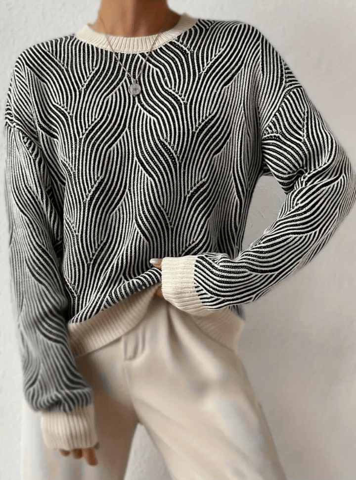 Kayleigh | Elegante Abstracte Gebreide Dames Trui | Comfortabel - Sorata