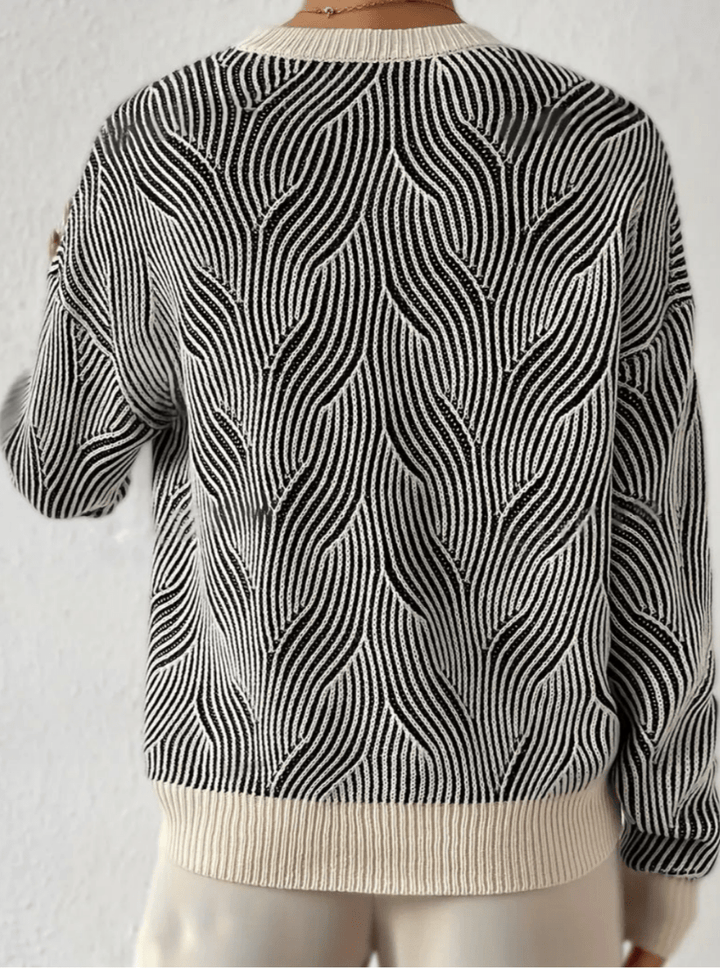 Kayleigh | Elegante Abstracte Gebreide Dames Trui | Comfortabel - Sorata