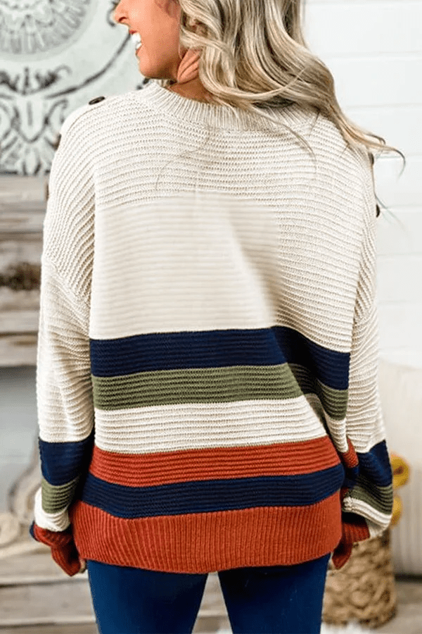 Kiki | Multicolor Cashmere Trui | Dames Sweater | Jumper Vest - Sorata