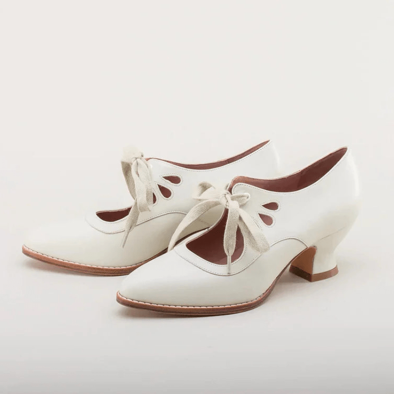 Kim - Edwardiaanse Leren Schoenen - Stijlvol & Duurzaam - Damesschoenen - Sorata