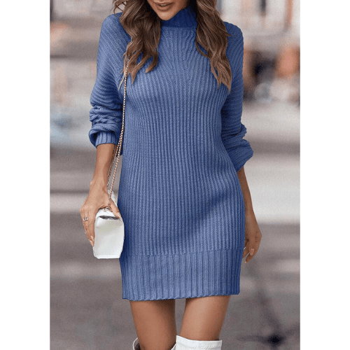 Kura - Jurk Dames - Gebreide Jurk - Warm & Trendy - Ideaal voor Lente & Herfst - Sorata