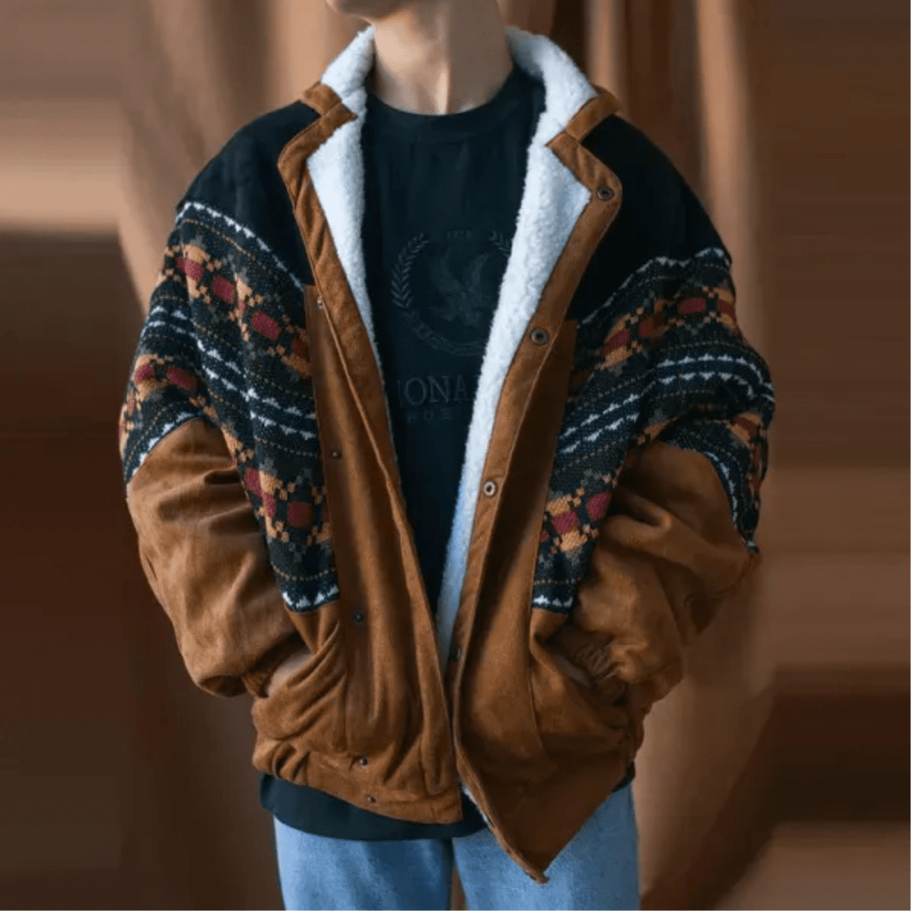 Kymari | Heren Jas Met Tribalprint | Stijlvolle En Comfortabele Casual Bovenkleding - Sorata