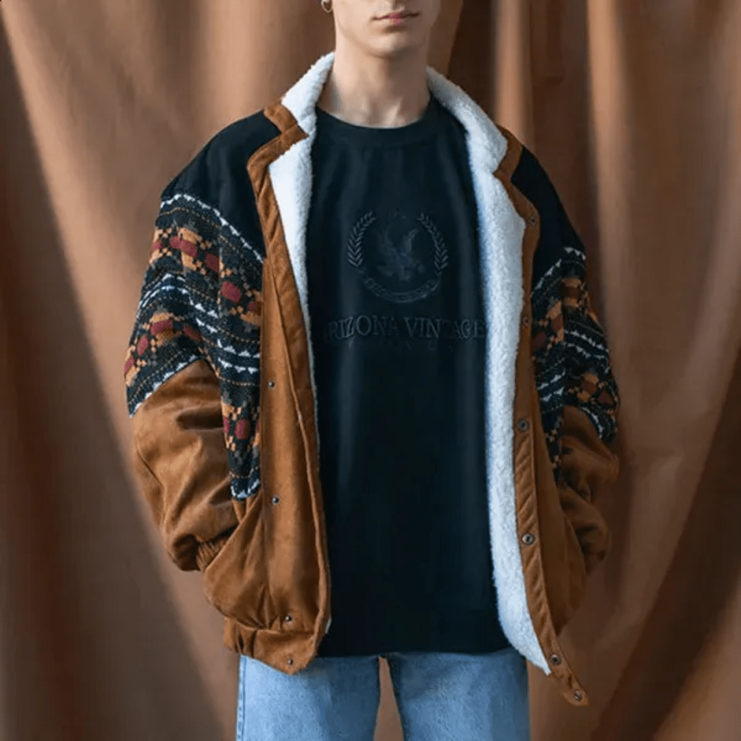 Kymari | Heren Jas Met Tribalprint | Stijlvolle En Comfortabele Casual Bovenkleding - Sorata
