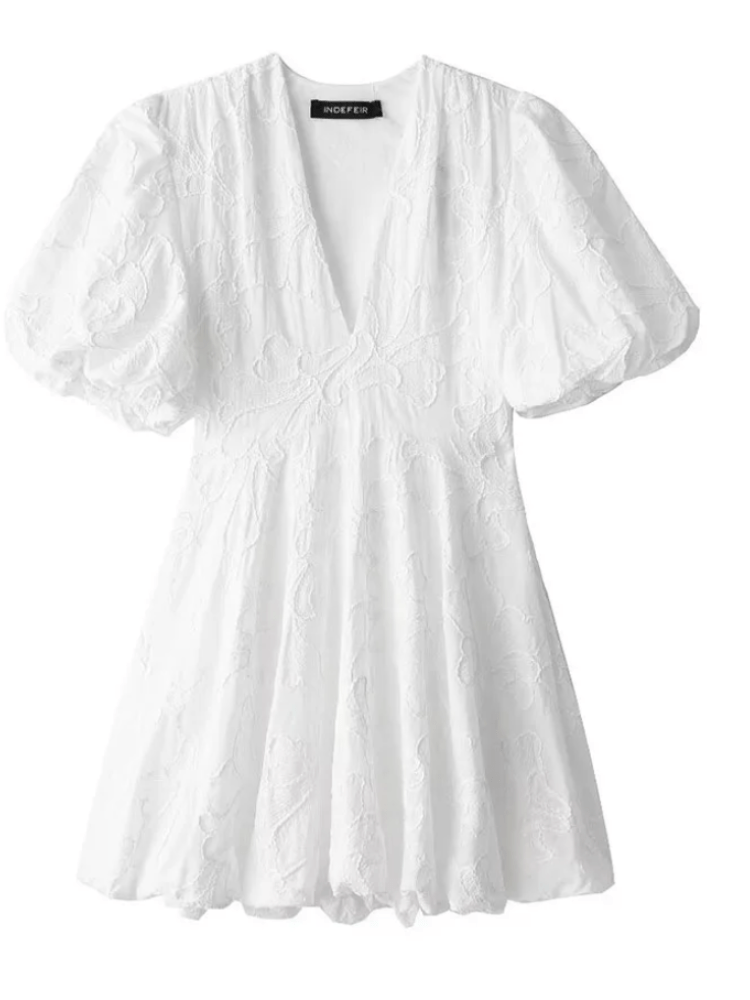 Lana | Witte Dames Mini Jurk | White Dress - Sorata