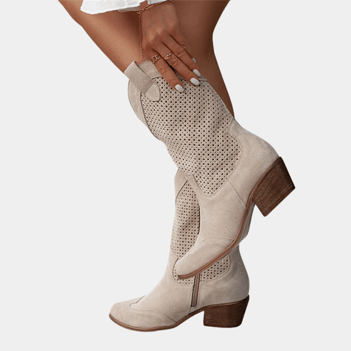 Laura | Ademende Cowboy Laarzen | Dames Schoenen - Sorata