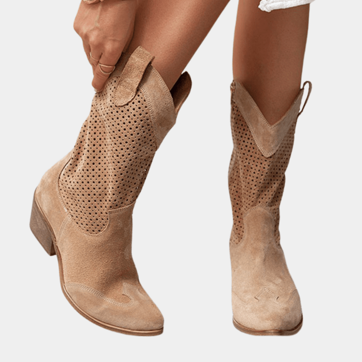 Laura | Ademende Cowboy Laarzen | Dames Schoenen - Sorata