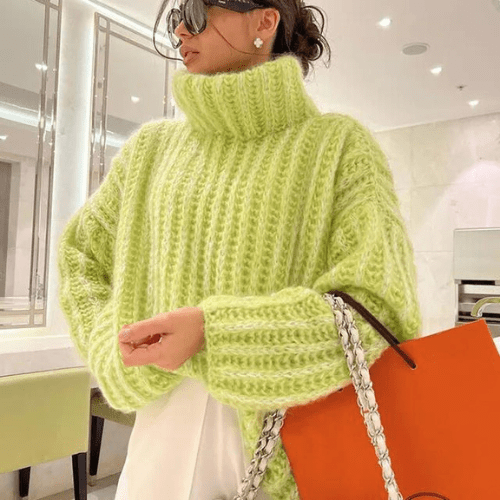 Laura - Dames Truien - Coltrui Voor Dames - Gebreide Trui Voor De Winter - Stijlvol - Sorata