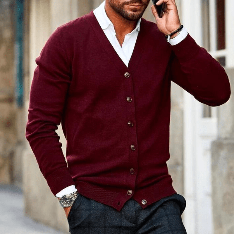 Lenny | Heren Overvest | Casual Cardigan Vest | Comfortabel & Klassiek Design - Sorata