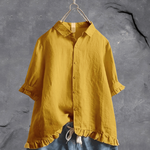 Lesley - Elegant Katoenen Shirt - Stijlvol & Comfortabel - Damesmode - Sorata