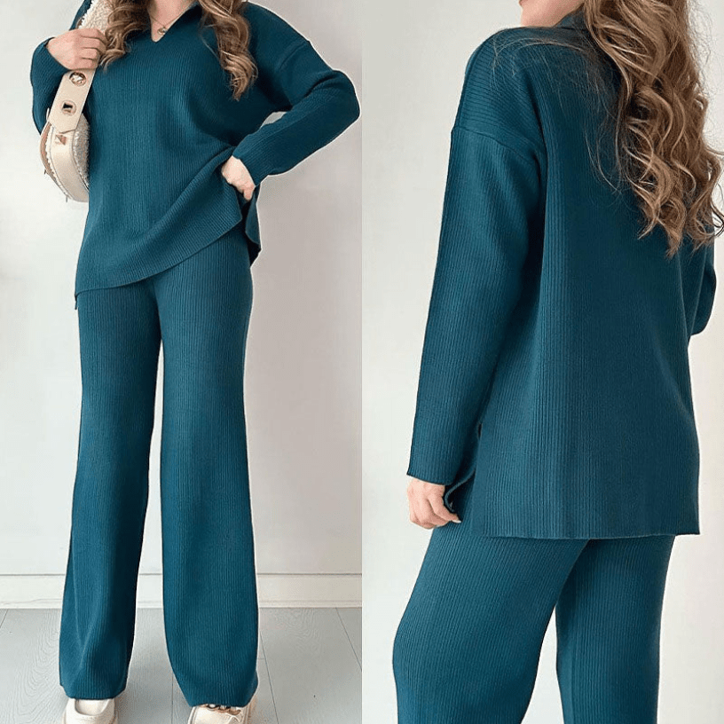 Lexy | Casual Damesset met Broek en Lang Shirt | Comfortabele Set - Sorata