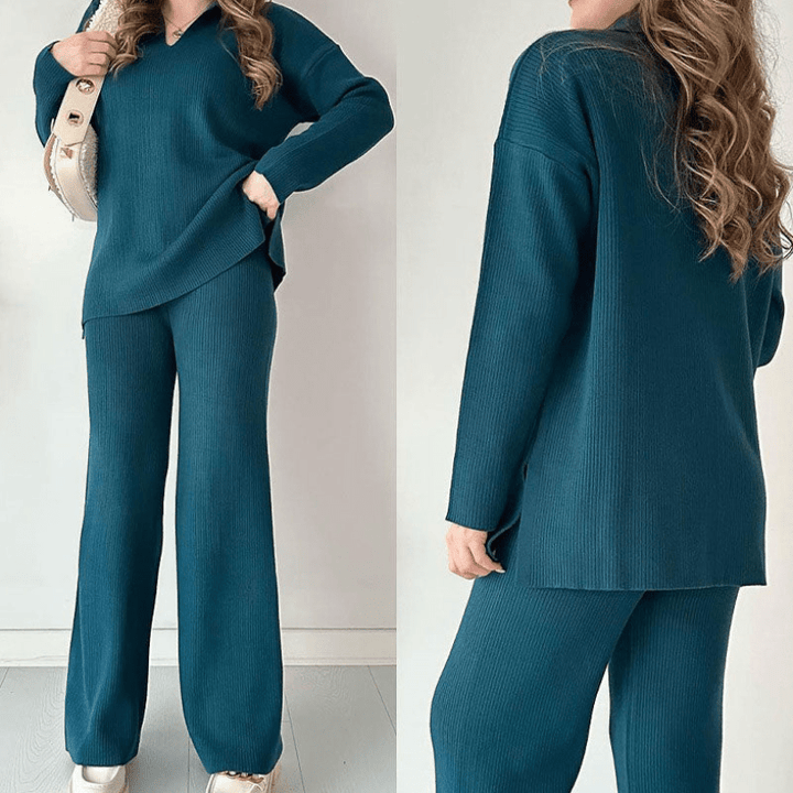 Lexy | Casual Damesset met Broek en Lang Shirt | Comfortabele Set - Sorata