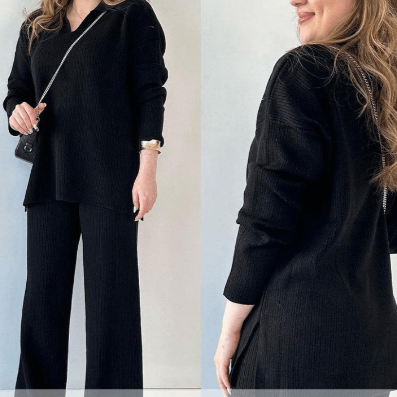 Lexy | Casual Damesset met Broek en Lang Shirt | Comfortabele Set - Sorata