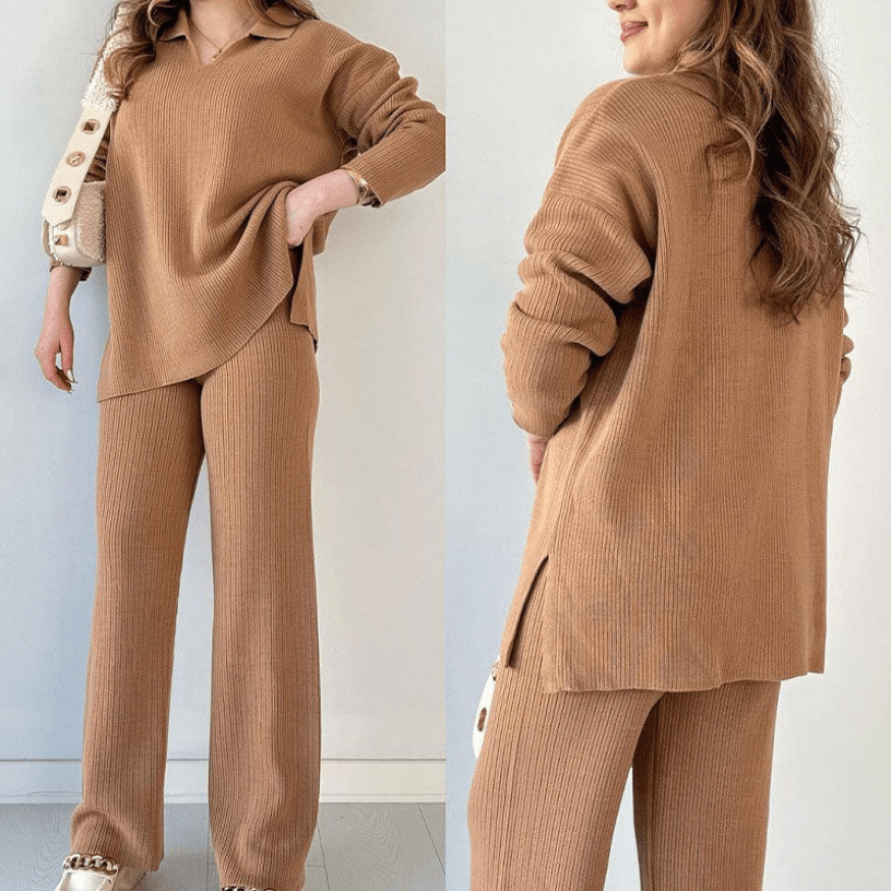 Lexy | Casual Damesset met Broek en Lang Shirt | Comfortabele Set - Sorata