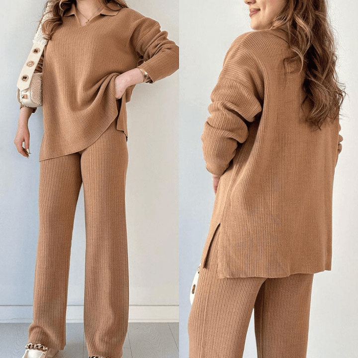Lexy | Casual Damesset met Broek en Lang Shirt | Comfortabele Set - Sorata