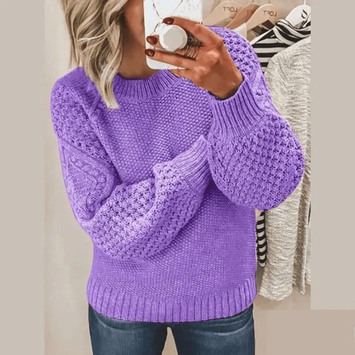 Lila | Trendy & Klassieke Dames Trui met Luxe Zachtheid | Elegant & Stylish - Sorata