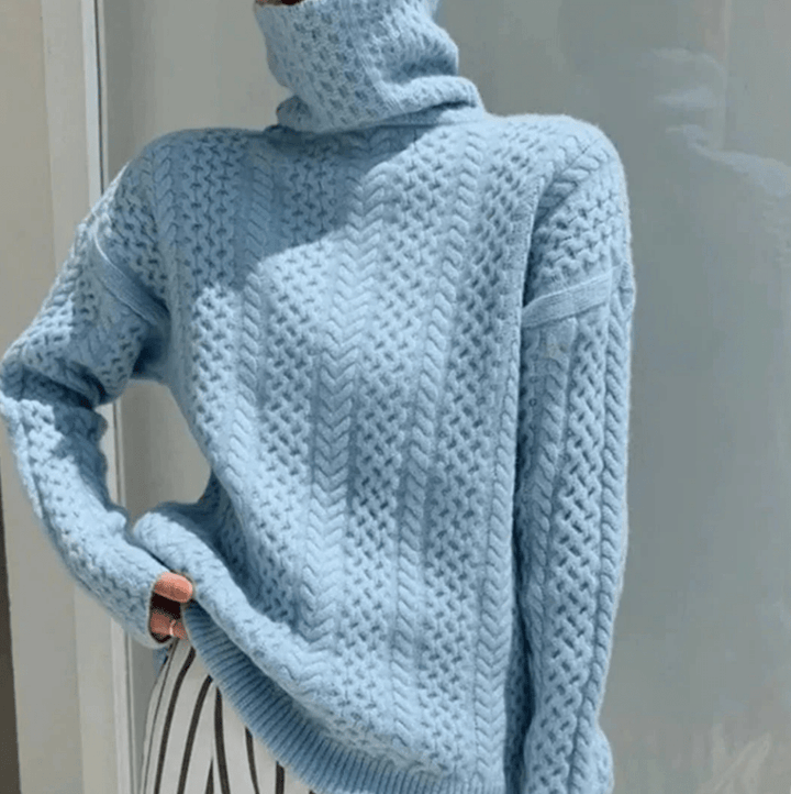 Lin | Comfortabele Gebreide Coltrui | Dames Turtleneck Sweater - Sorata