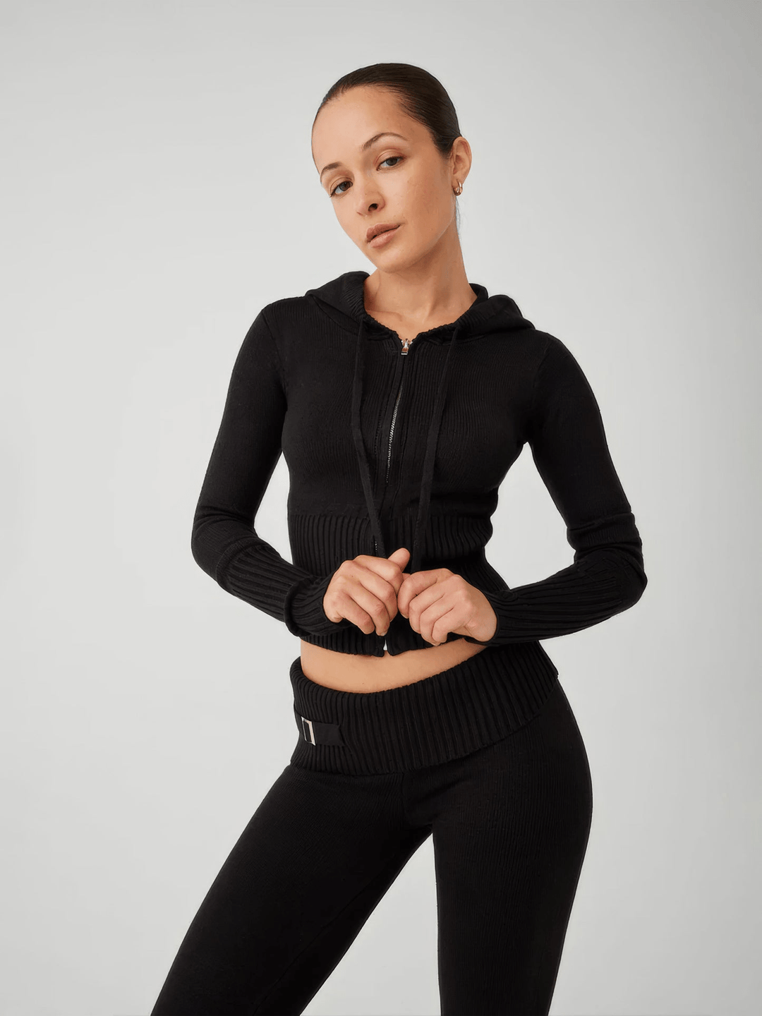 Lina | Comfortabele Tweedelige Dames Set | Cropped Sweater Met Leggings | Zachte Stof - Sorata