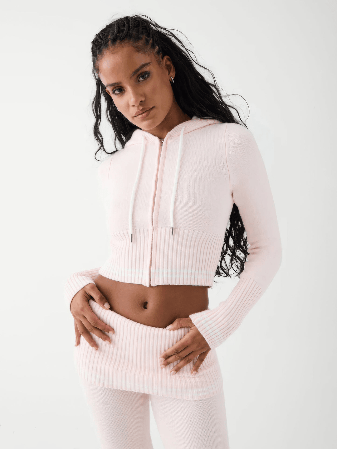 Lina | Comfortabele Tweedelige Dames Set | Cropped Sweater Met Leggings | Zachte Stof - Sorata