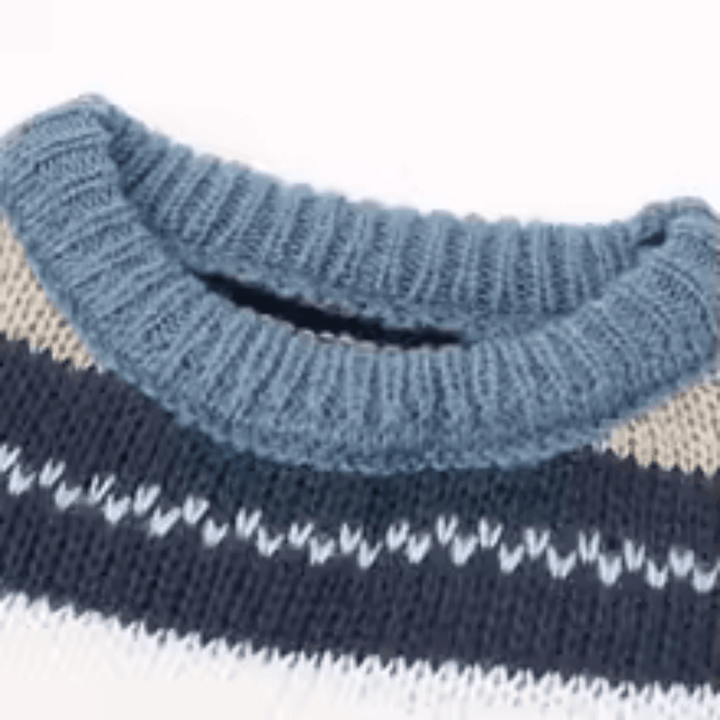 Lisa | Moderne Gebreide Gestreepte Trui | Dames Sweater | Jumper Vest - Sorata