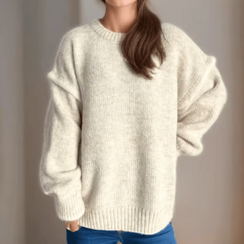 Lorena | Warme Dames Trui Met Ronde Hals | Elegant & Comfortabel - Sorata