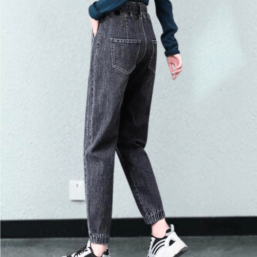 Lucaro - Broek Dames - Casual Damesjeans met Verstelbaar Koord - Comfortabel - Sorata