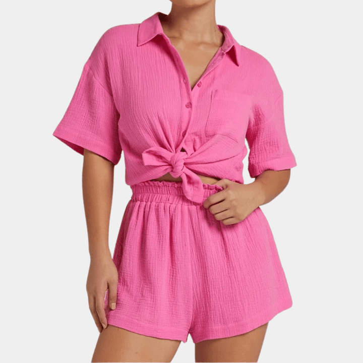Lucy | Comfortabele Tweedelige Damesset | Zomer Kleding Set - Sorata